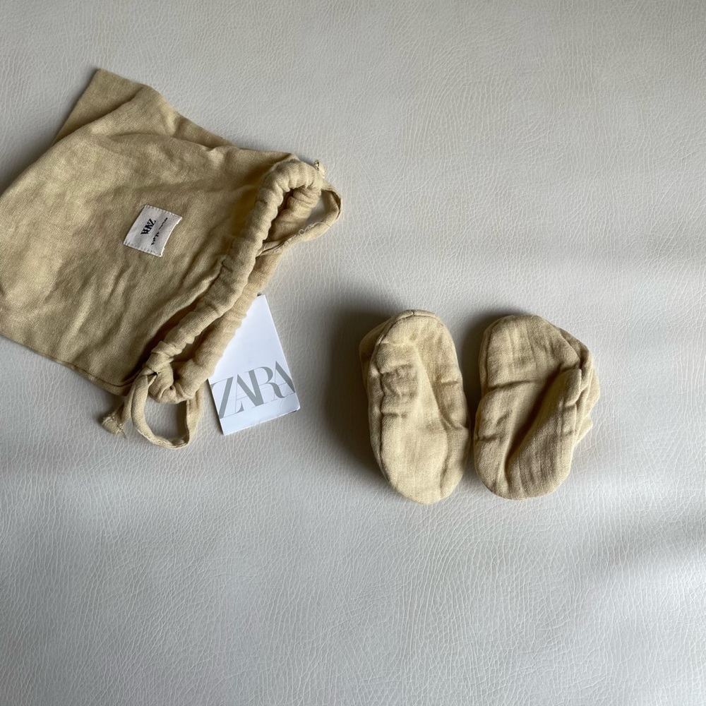 Zara Baby Cotton Booties 0-12months - Picture 9 of 14